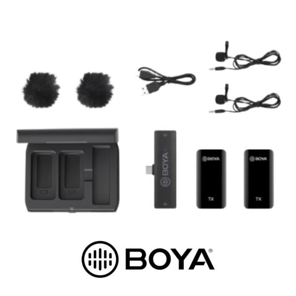 Boya BY-XM6-K6 Pack 2 Microfonos Inalambricos Profesionales USB-C